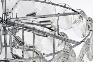 Charlotte 21 Light Chandelier in Chrome