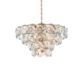 Charlotte 21 Light Chandelier in Satin Gold