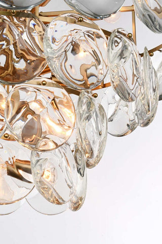 Charlotte 21 Light Chandelier in Satin Gold