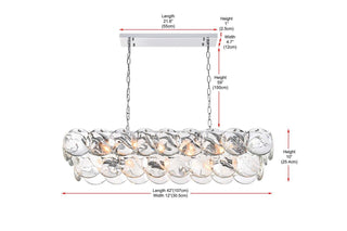 Charlotte 17 Light Chandelier in Chrome