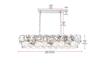 Charlotte 20 Light Chandelier in Chrome