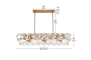Charlotte 20 Light Chandelier in Satin Gold