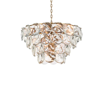 Charlotte 21 Light Chandelier in Satin Gold