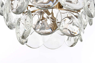 Charlotte 21 Light Chandelier in Satin Gold