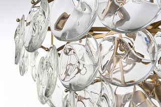 Charlotte 21 Light Chandelier in Satin Gold