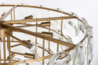 Charlotte 29 Light Chandelier in Satin Gold