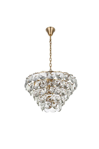 Charlotte 29 Light Chandelier in Satin Gold