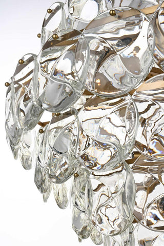 Charlotte 66 Light Chandelier in Satin Gold