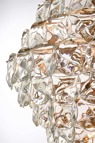 Charlotte 66 Light Chandelier in Satin Gold