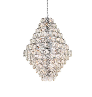 Charlotte 90 Light Chandelier in Chrome