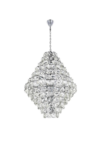 Charlotte 90 Light Chandelier in Chrome