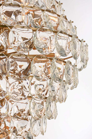 Charlotte 90 Light Chandelier in Satin Gold