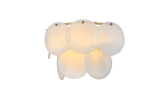 Charlotte Three Light Wall Sconce in Satin Gold