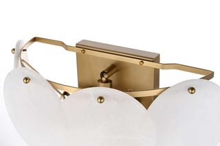 Charlotte Three Light Wall Sconce in Satin Gold
