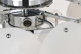 Charlotte Six Light Flush Mount in Chrome