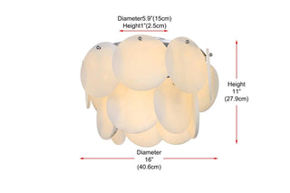 Charlotte Six Light Flush Mount in Chrome