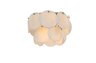 Charlotte Six Light Flush Mount in Satin Gold