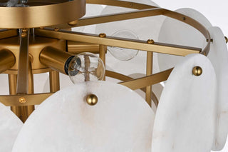 Charlotte 12 Light Flush Mount in Satin Gold