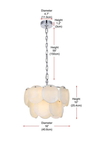 Charlotte Six Light Chandelier in Chrome
