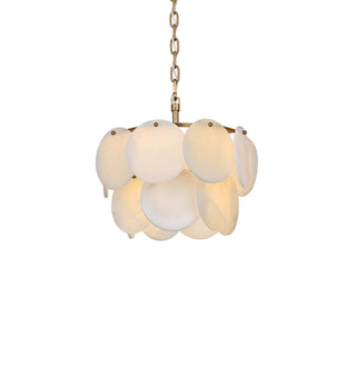 Charlotte Six Light Chandelier in Satin Gold