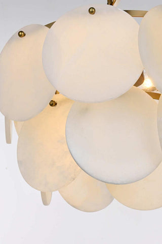 Charlotte Six Light Chandelier in Satin Gold