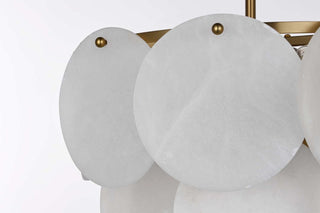 Charlotte Six Light Chandelier in Satin Gold