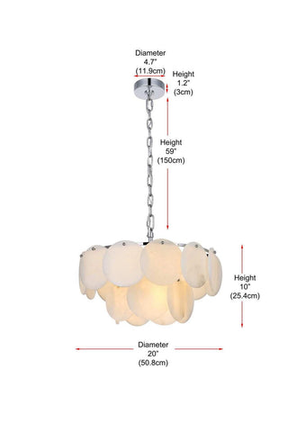Charlotte Nine Light Chandelier in Chrome