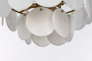 Charlotte Nine Light Chandelier in Satin Gold