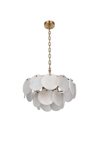 Charlotte Nine Light Chandelier in Satin Gold