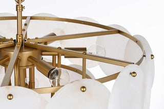 Charlotte 12 Light Chandelier in Satin Gold