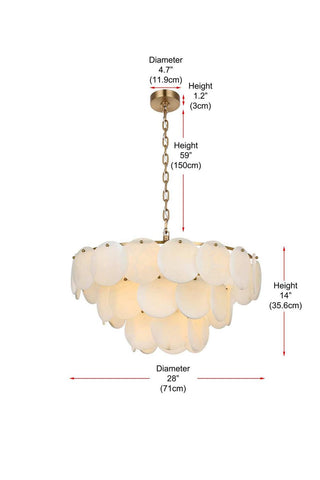 Charlotte 14 Light Chandelier in Satin Gold