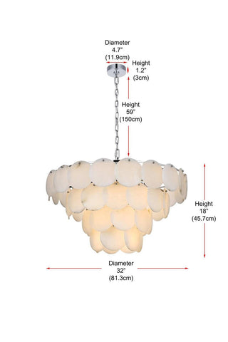 Charlotte 21 Light Chandelier in Chrome