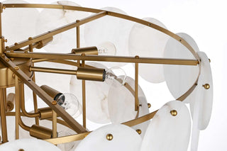Charlotte 21 Light Chandelier in Satin Gold