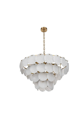 Charlotte 21 Light Chandelier in Satin Gold