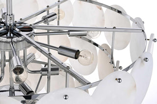 Charlotte 21 Light Chandelier in Chrome