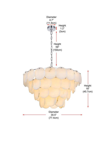 Charlotte 21 Light Chandelier in Chrome