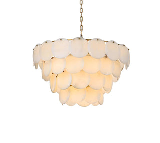 Charlotte 21 Light Chandelier in Satin Gold