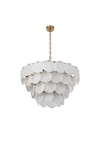 Charlotte 21 Light Chandelier in Satin Gold