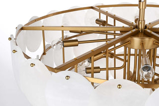 Charlotte 29 Light Chandelier in Satin Gold