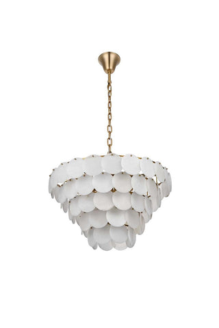 Charlotte 29 Light Chandelier in Satin Gold