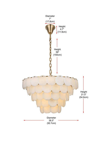 Charlotte 29 Light Chandelier in Satin Gold