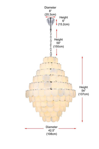Charlotte 66 Light Chandelier in Chrome