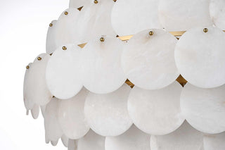 Charlotte 66 Light Chandelier in Satin Gold