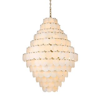 Charlotte 90 Light Chandelier in Satin Gold