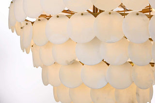 Charlotte 90 Light Chandelier in Satin Gold
