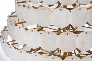 Charlotte 90 Light Chandelier in Satin Gold