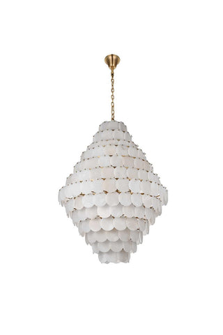 Charlotte 90 Light Chandelier in Satin Gold