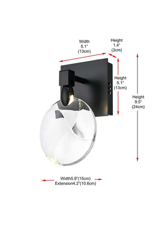 Avery LED Wall Sconce in Black