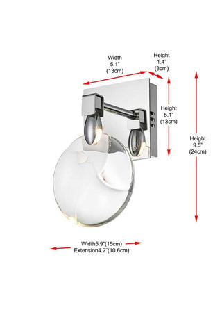 Avery LED Wall Sconce in Chrome