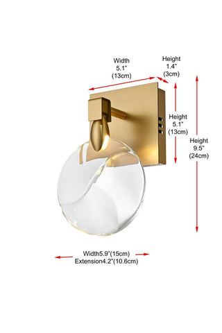 Avery LED Wall Sconce in Satin Gold